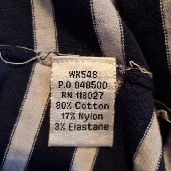 Boden women's size 6 3/4 sleeve blue & white stripe fine knit sweater VGUC - Picture 5 of 6